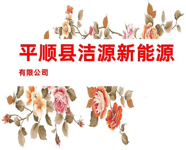 平顺县洁源新能源有限公司
